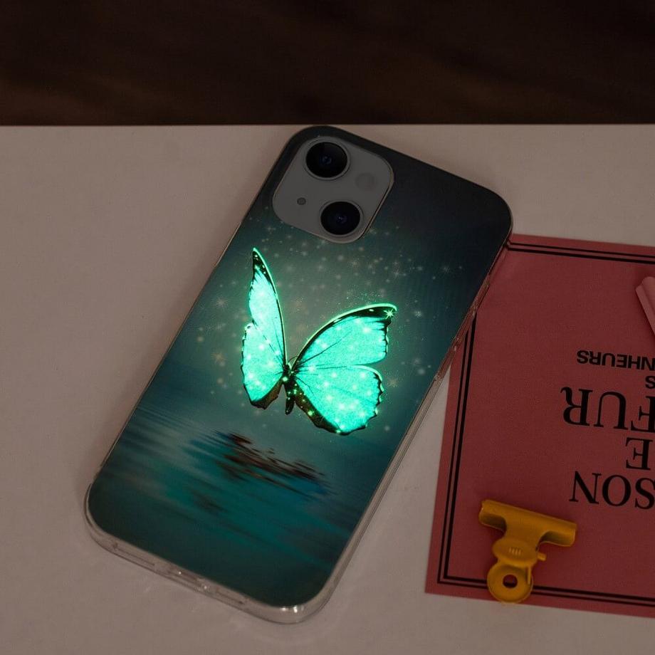 Cover-Discount  iPhone 15 Plus - Nachtleuchtende Silikon Hülle 
