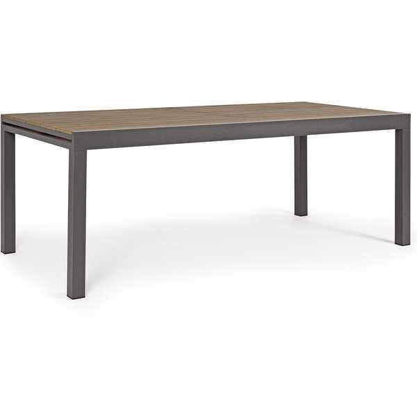 mutoni Table à rallonge de jardin Elias 200-300x95 anthracite  