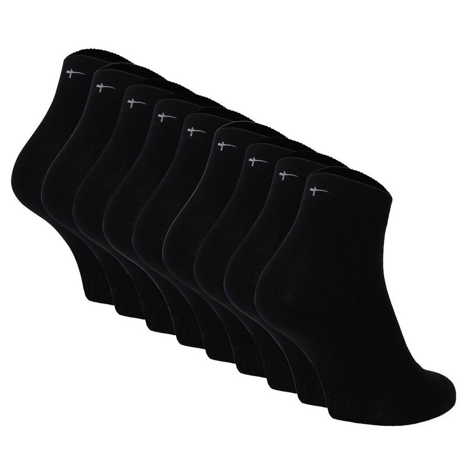 Chaussettes  Pack de 9 Confortable à porter-Comfort Cotton Quarter 9-Pack