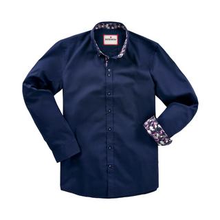 Joe Browns  Navy Hemd mit doppeltem Kragen 