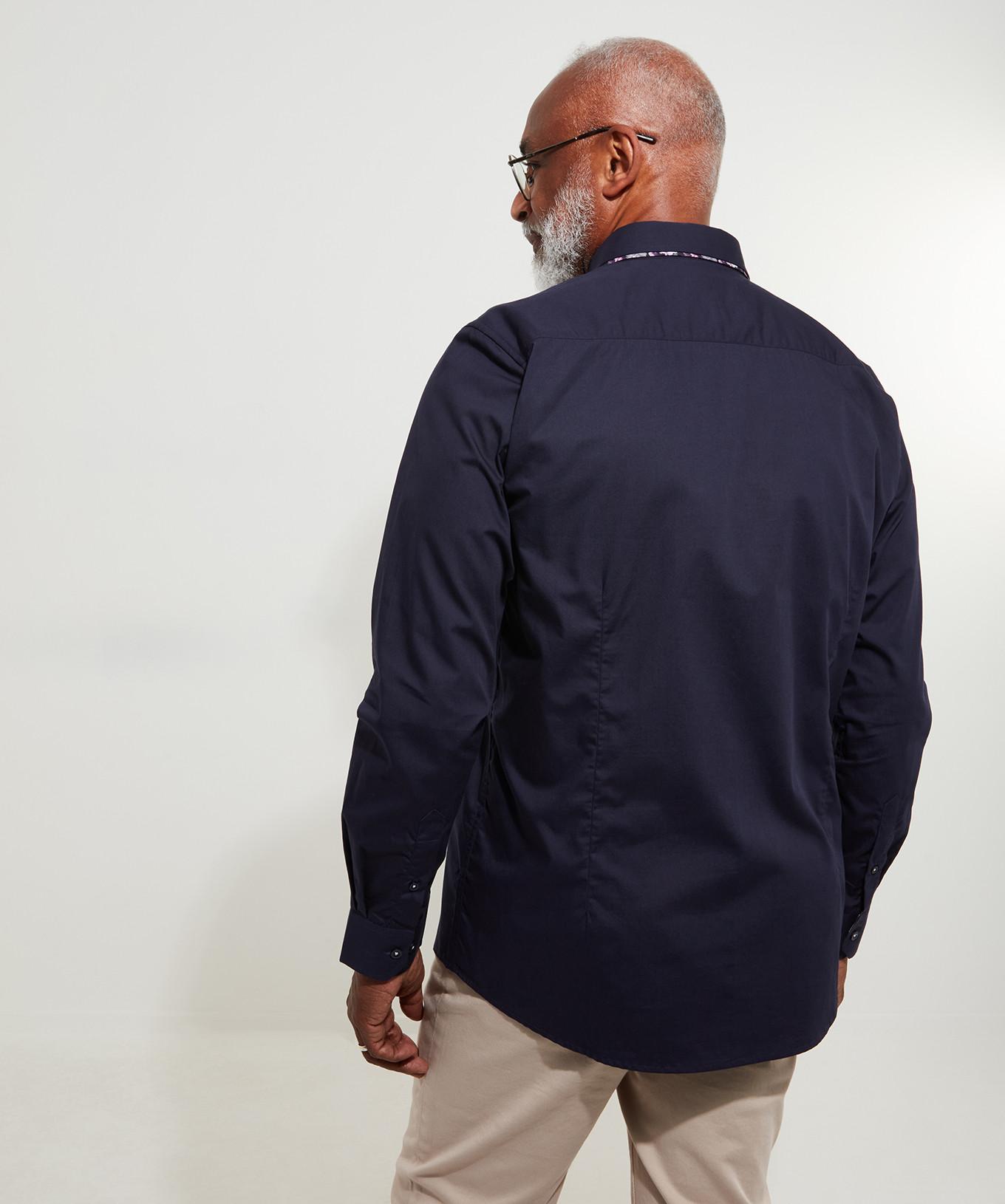 Joe Browns  Navy Hemd mit doppeltem Kragen 