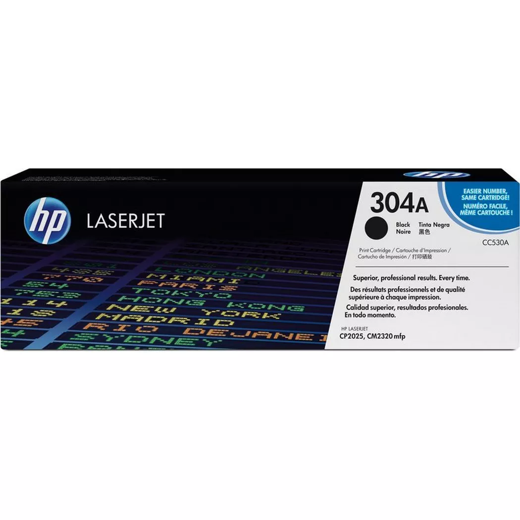 Hewlett-Packard – HP Toner-Modul 304A schwarz CC530A Color LaserJet CP2025 3500 S., One Size