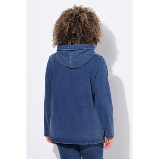 Ulla Popken Felpa con cappuccio Ricamo Tasche  