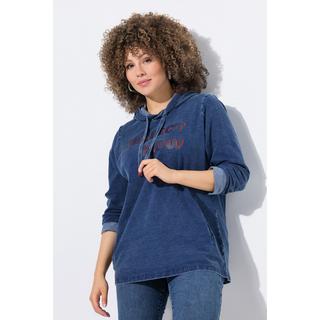 Ulla Popken Felpa con cappuccio Ricamo Tasche  