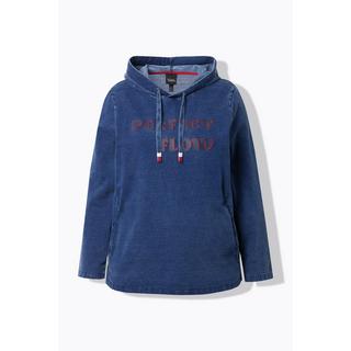 Ulla Popken Felpa con cappuccio Ricamo Tasche  