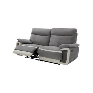 Vente-unique Relaxsofa elektrisch 3Sitzer METTI Samt  