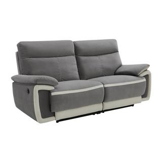 Vente-unique Relaxsofa elektrisch 3Sitzer METTI Samt  