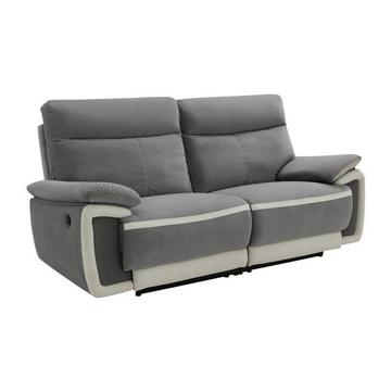 Relaxsofa elektrisch 3Sitzer METTI Samt