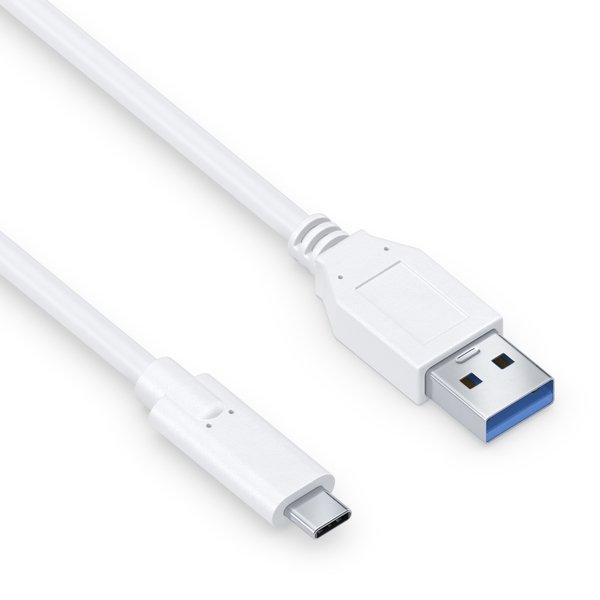 PureLink  IS2610-010 câble USB 1 m USB 3.2 Gen 2 (3.1 Gen 2) USB C USB A Blanc 