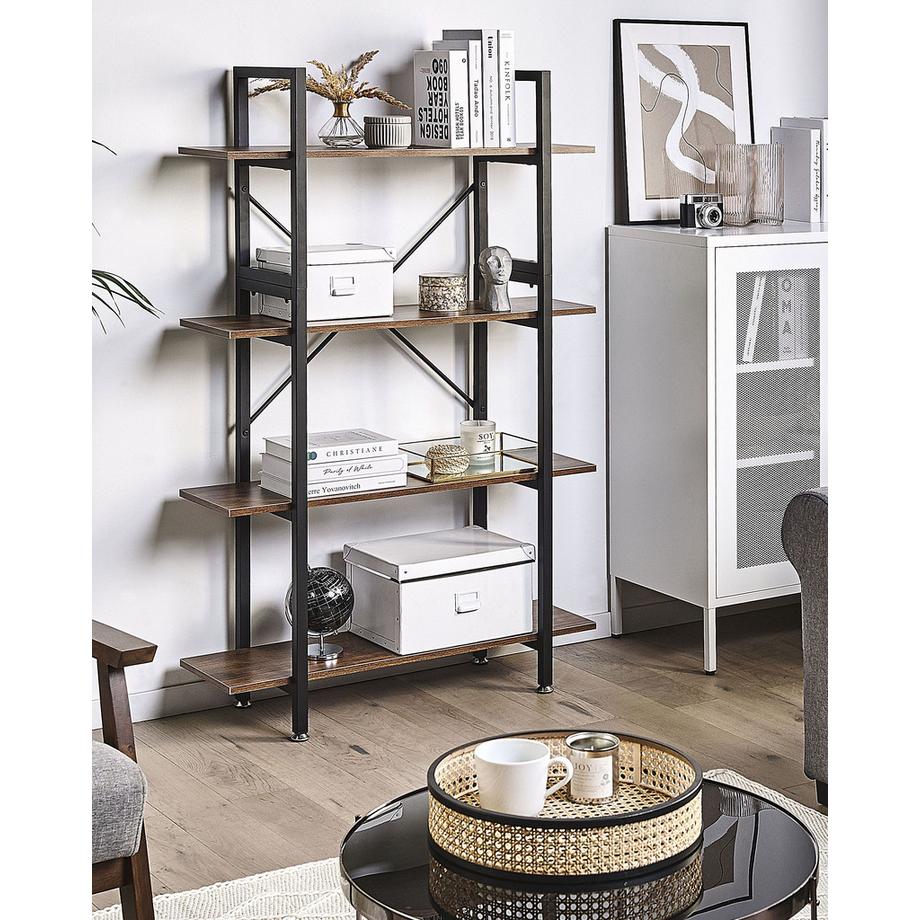 Beliani Mobile con 4 ripiani en Pannello di fibre (LDF) Industriale DARBY  