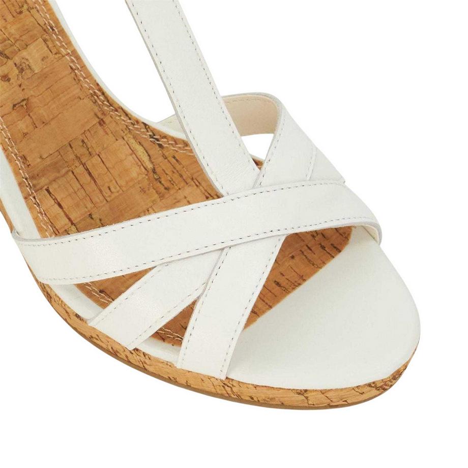 Dune London Keilabsatz Sandalen mit T-Träger  