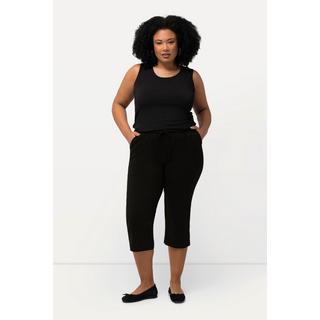 Ulla Popken  Pantalon 3/4 en jersey à jambe droite classique noir 