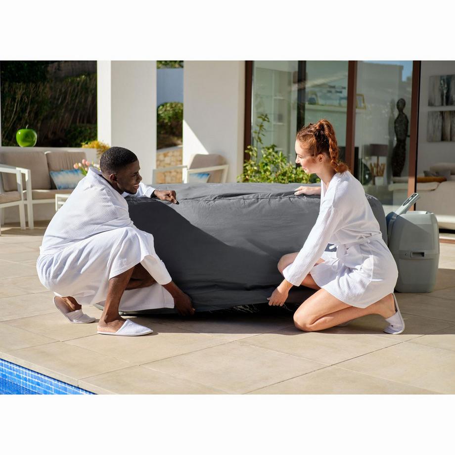 Bestway Couverture Thermique Lay-Z-Spa pour Spa Carré 1,80m x 1,80m x 71cm  