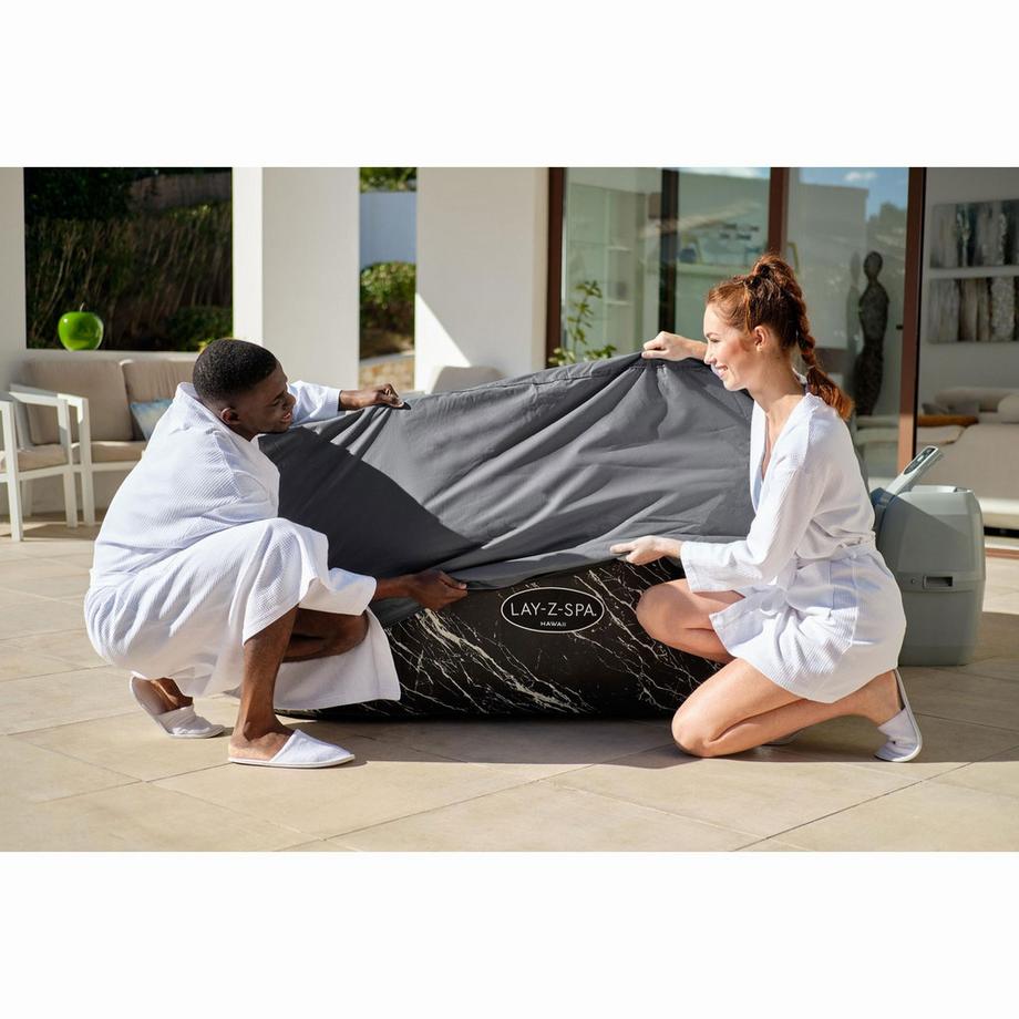 Bestway Couverture Thermique Lay-Z-Spa pour Spa Carré 1,80m x 1,80m x 71cm  