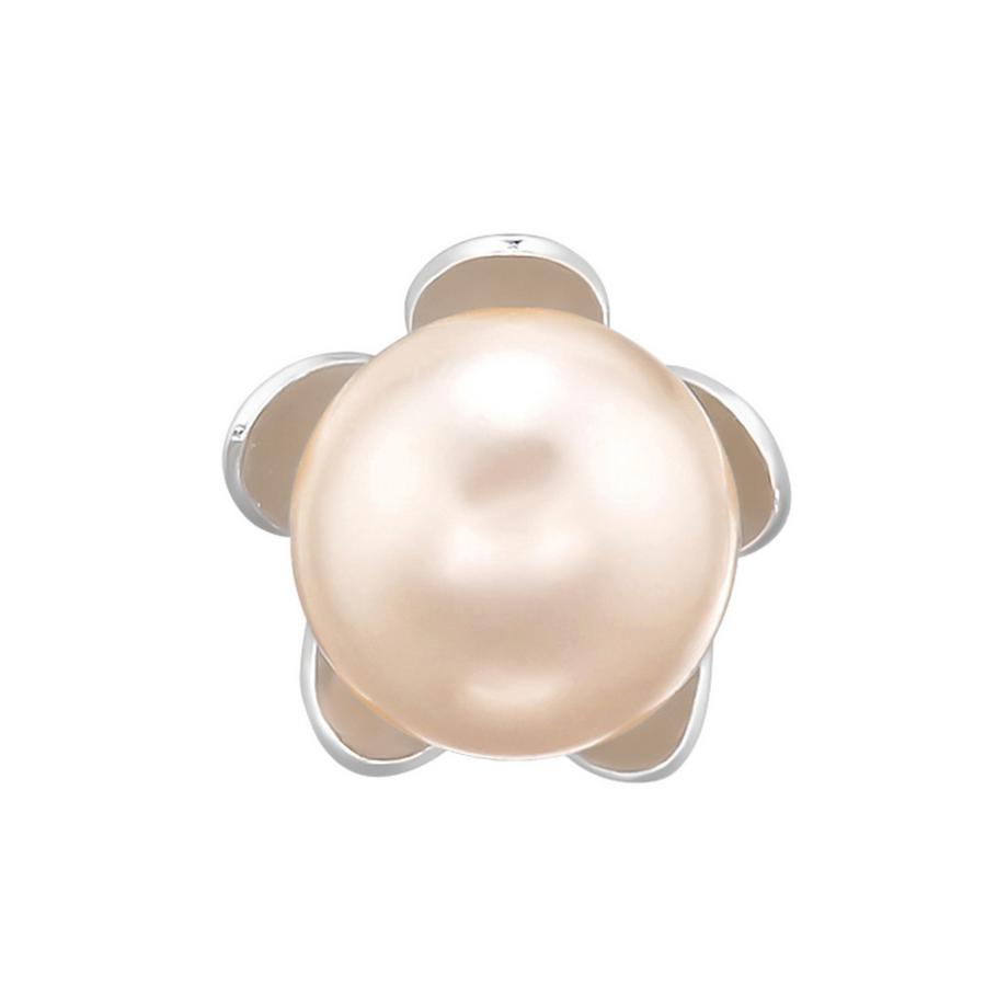 Maxte  BlumenOhrstecker mit Echten Europäischen Kristallperlen 