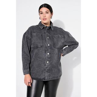 Studio Untold  Jeanshemd, oversized, Hemdkragen, Langarm 