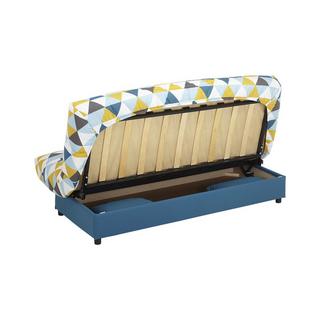 Vente-unique Schlafsofa Klappsofa mit Bettkasten Motiv Triangle  SALOON  