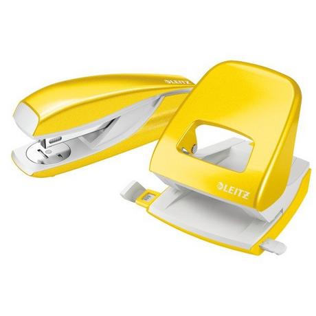 Leitz LEITZ Locher/Hefter WOW 5095-12-16 gelb, Bundle  