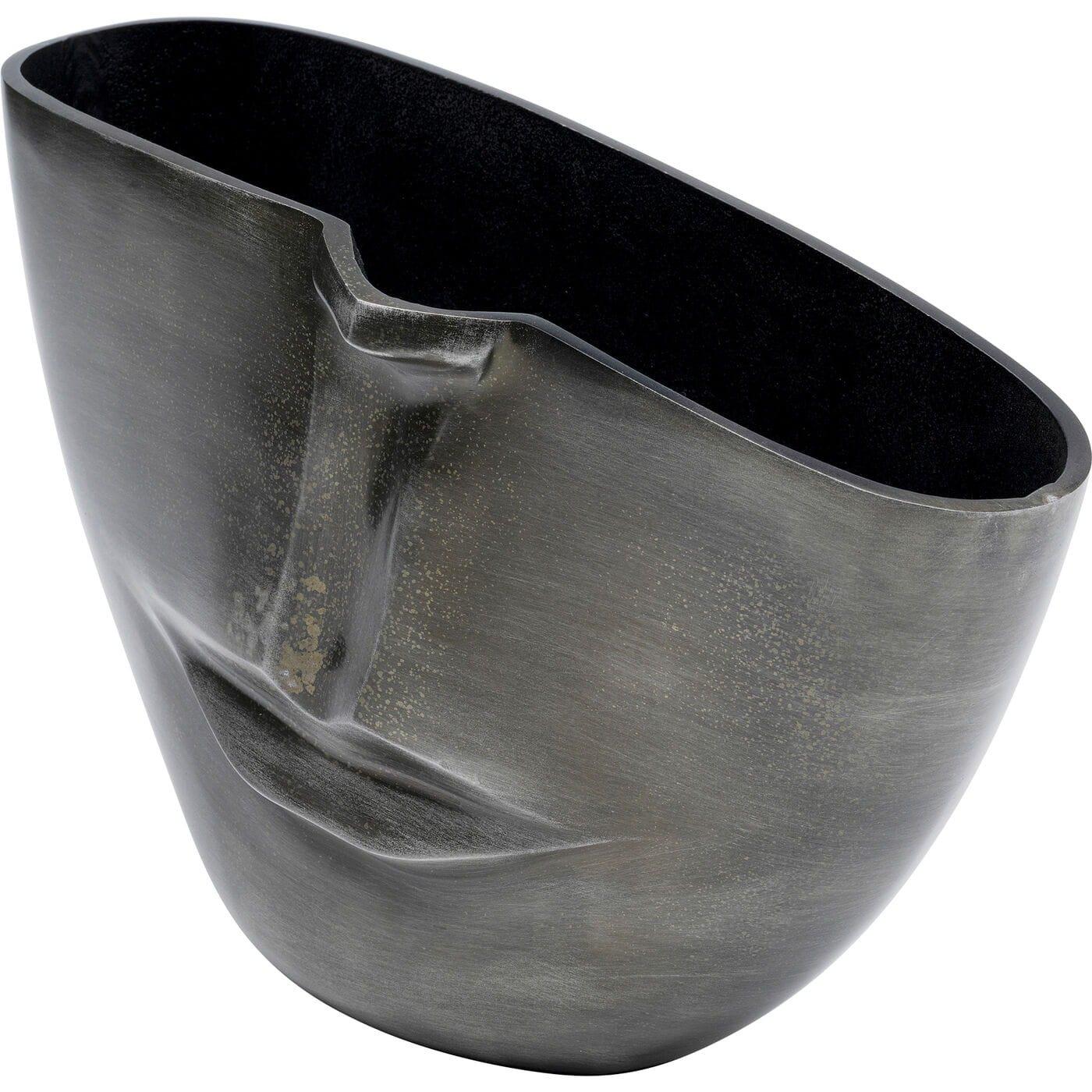 KARE Design Vase Demi Face anthracite 31  