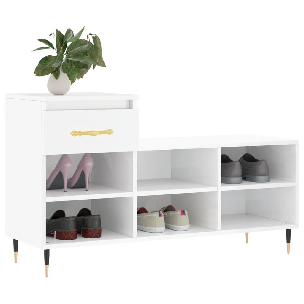 VidaXL Armoire à chaussures bois d'ingénierie  