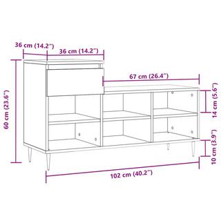 VidaXL Schuhregal holzwerkstoff  