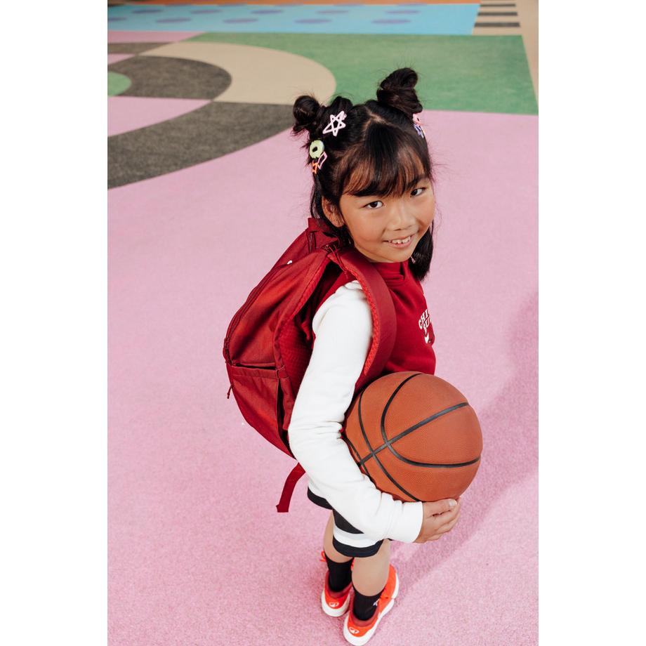 TARMAK  NBA Bulls Kapuzenpullover für Kinder, bordeauxrot 