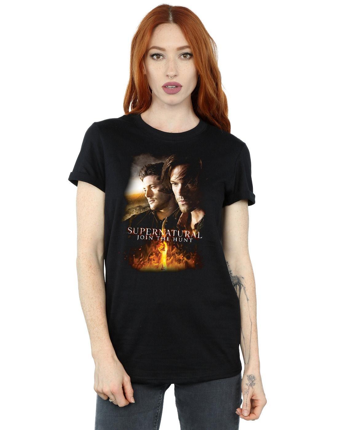 Supernatural  Flaming Poster TShirt 