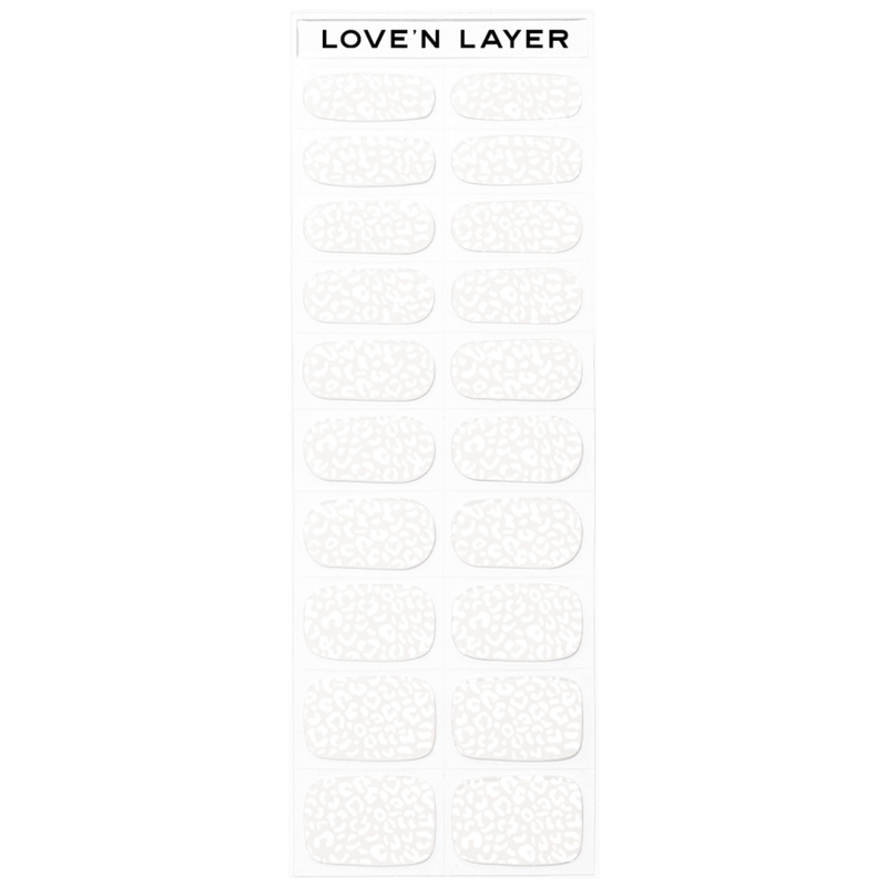 Lovenlayer  Nagelfolie Leo Bright White 