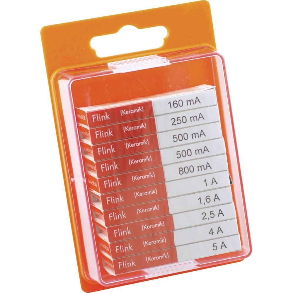 ESKA  ESKA 120.950 120950 Assortimento di mini fusibili (Ø x L) 5 mm x 20 mm Rapido Contenuto 100 pz. 