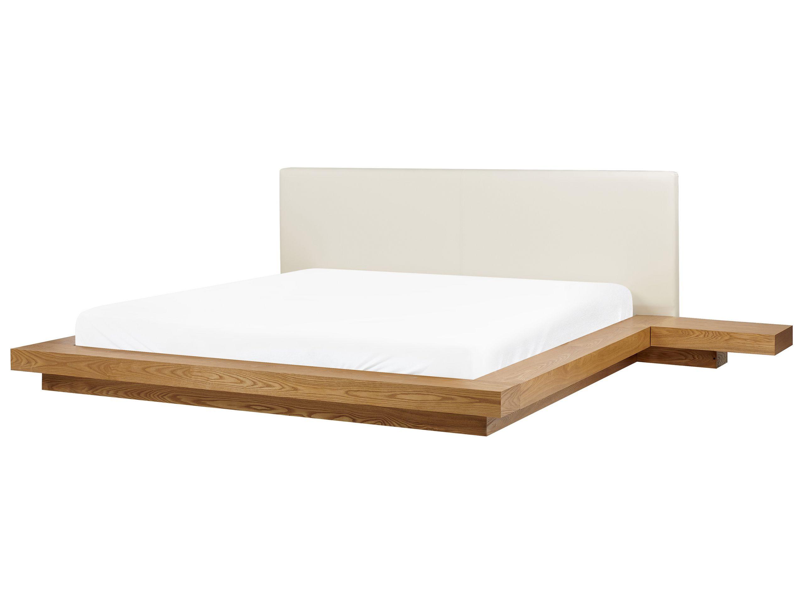 Beliani Lit avec LED en MDF Scandinave ZEN  