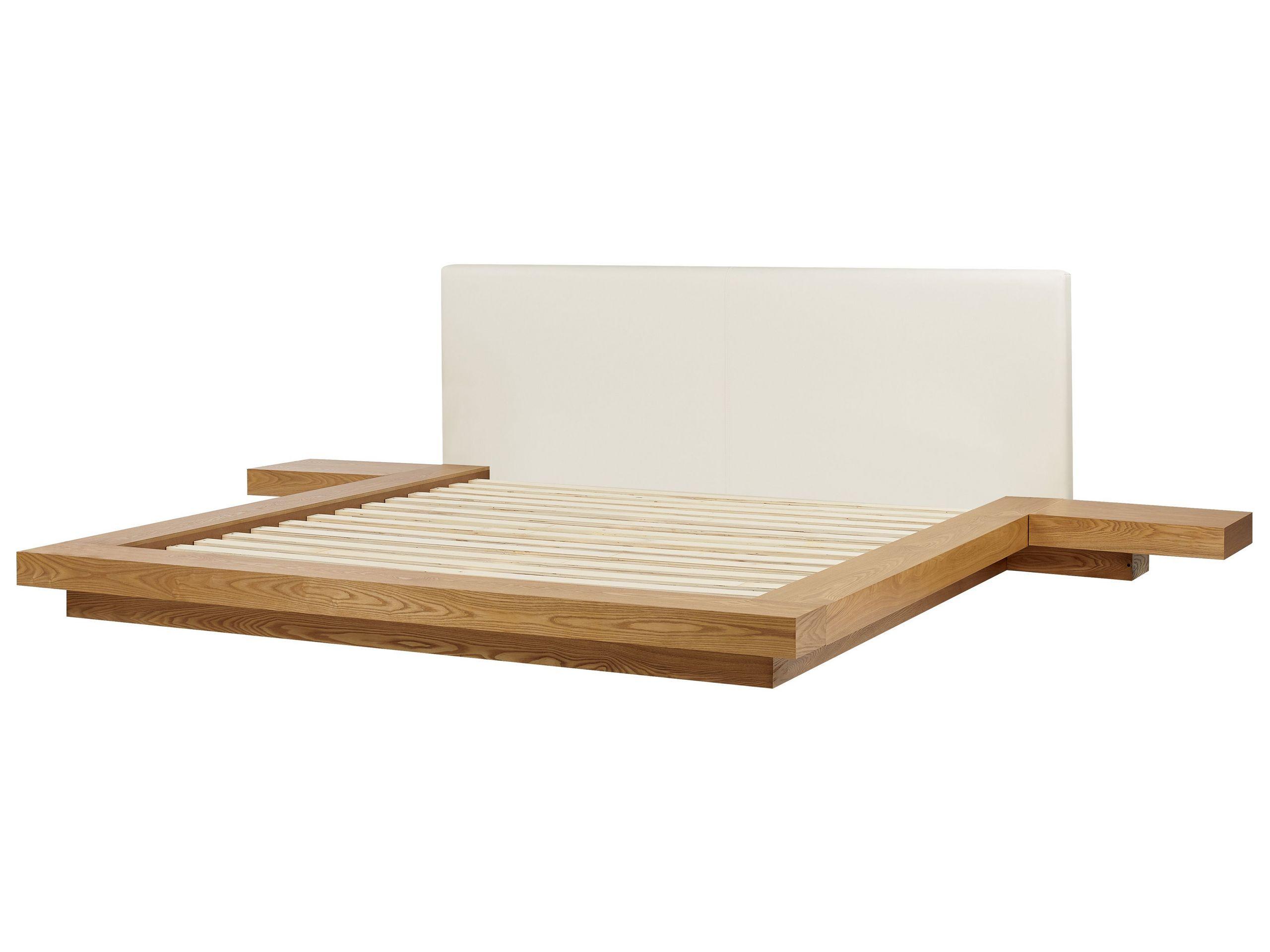 Beliani Lit avec LED en MDF Scandinave ZEN  