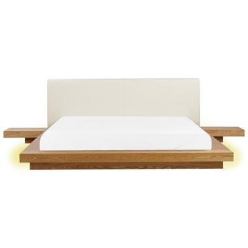 Lit avec LED en MDF Scandinave ZEN