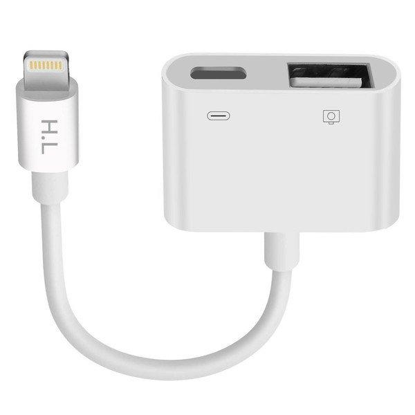 Avizar  Adaptateur iPhone vers USB - Blanc 