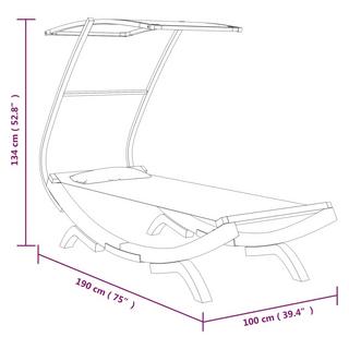 VidaXL Loungebett Comfort  