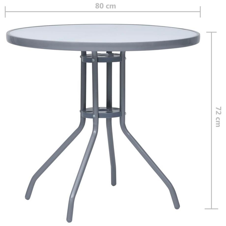 VidaXL Gartentisch glas  