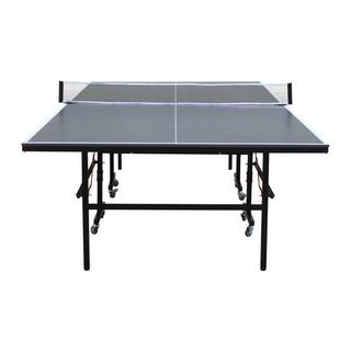 Vente-unique  Zusammenklappbare Tischtennisplatte mit Rollen für den Außenbereich mit Zubehör - 274 x 152,5 x 76 cm - JORDIE 