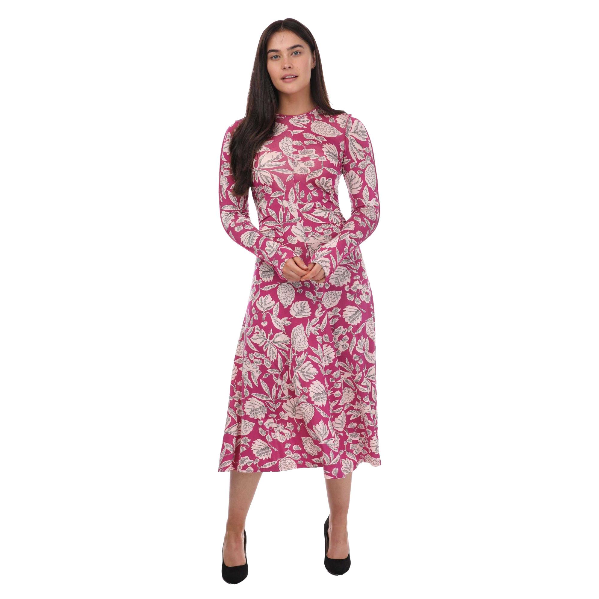 TED BAKER Aloria Skimming Blumen Midikleid  