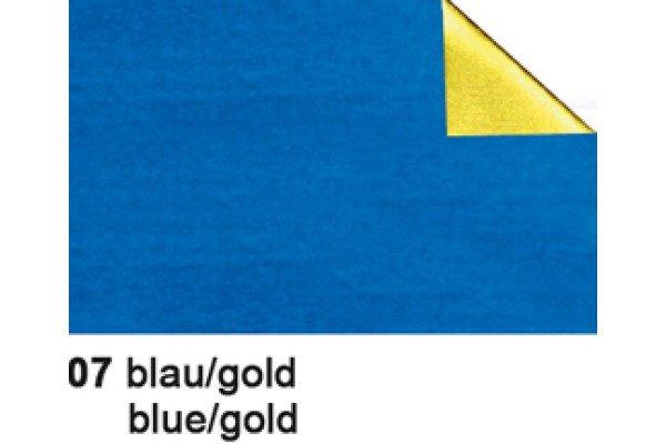 Ursus URSUS Bastelfolie Alu 50x80cm 4442107 90g, blau/gold  