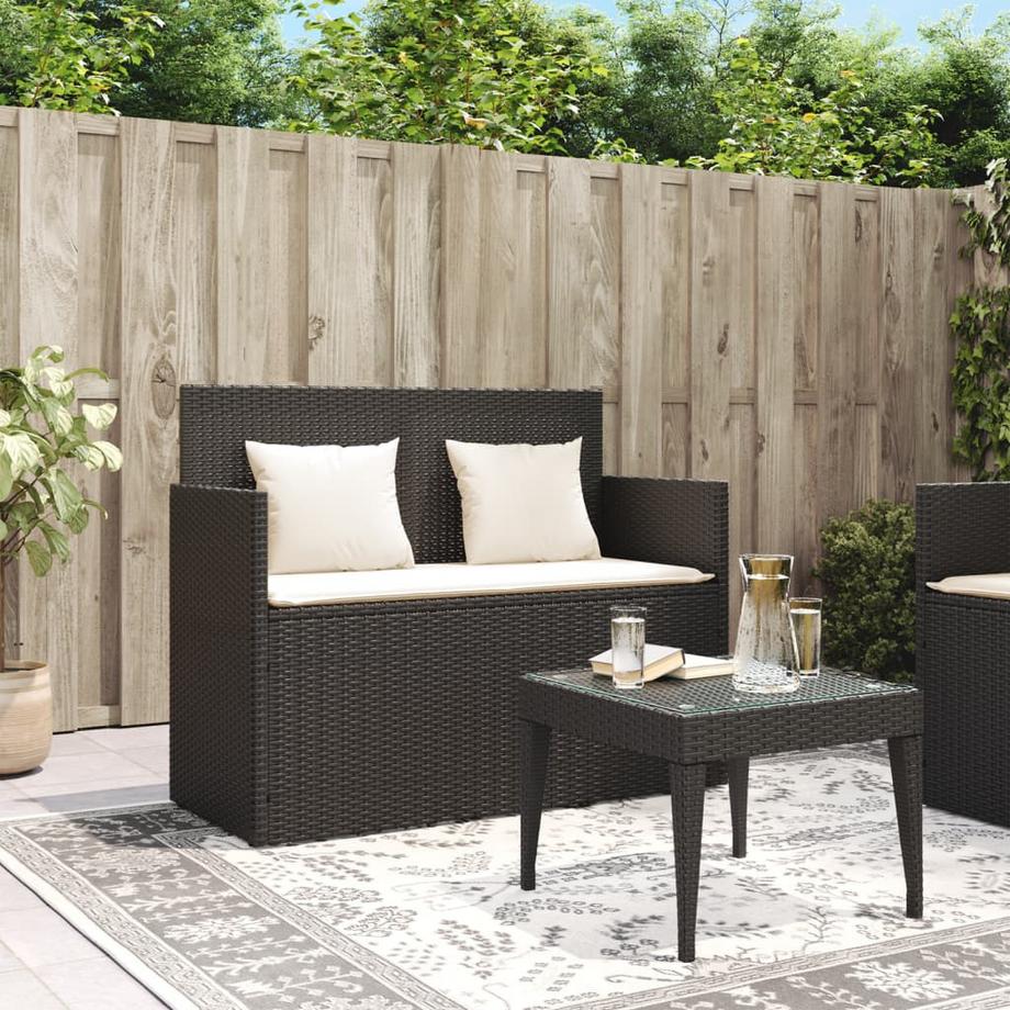 VidaXL Banc de jardin rotin synthétique  