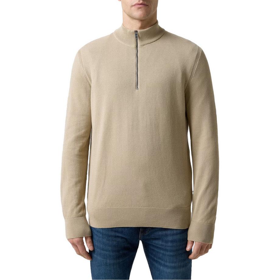 BOSS  Ebrandop Maglione Lavorato A Maglia Mezza Cerniera 