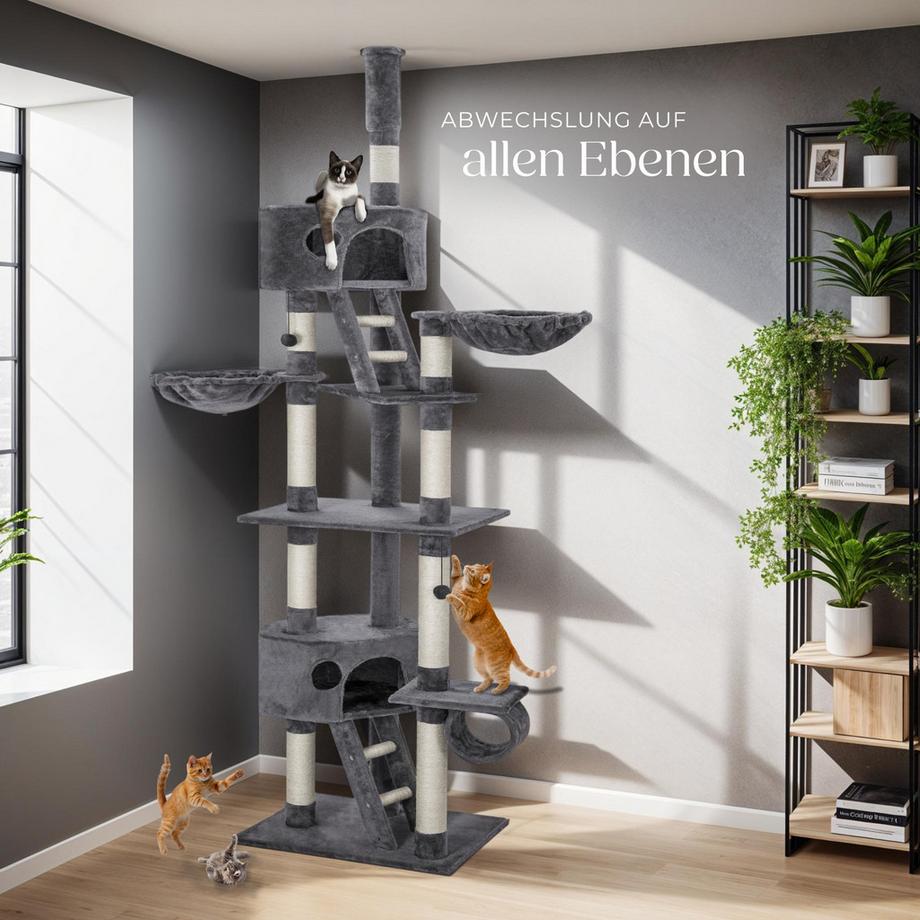 Tectake  Kratzbaum Hansi 243 bis 260 cm Sisal 