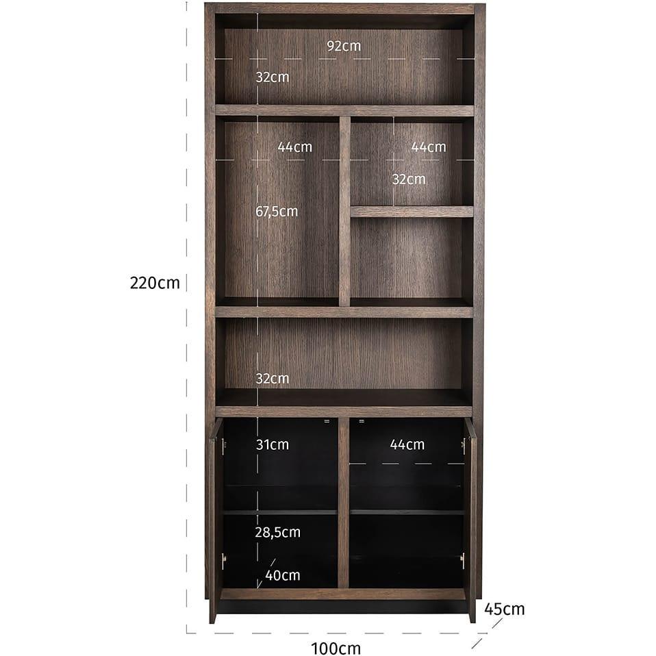 mutoni Bibliothèque Oakura 100x220  