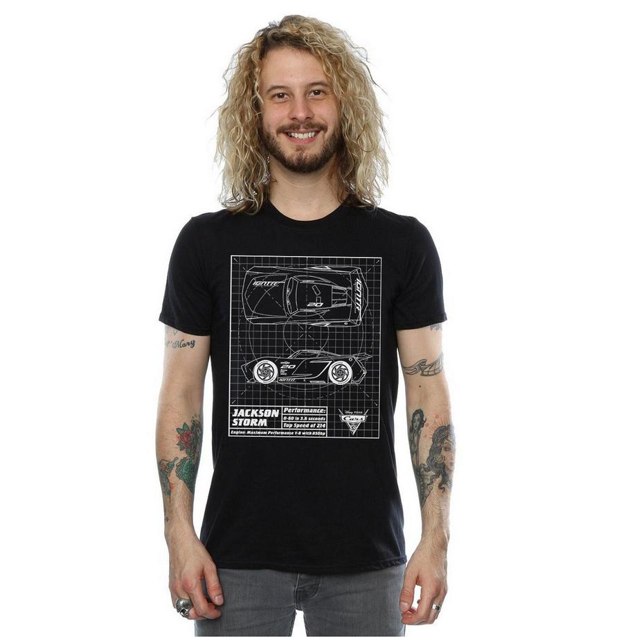Disney Cars Jackson Storm Blueprint T-Shirt  