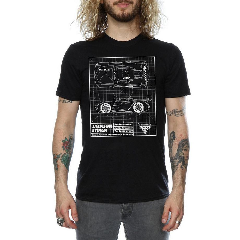 Disney Cars Jackson Storm Blueprint T-Shirt  
