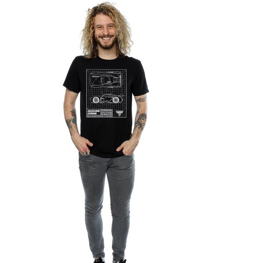 Disney Cars Jackson Storm Blueprint T-Shirt  