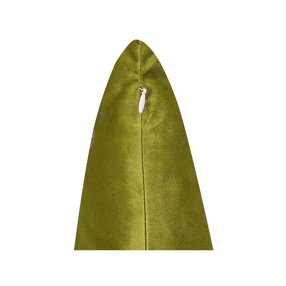 Beliani Lot de 2 coussins décoratifs en Velours Traditionnel YUZURI  