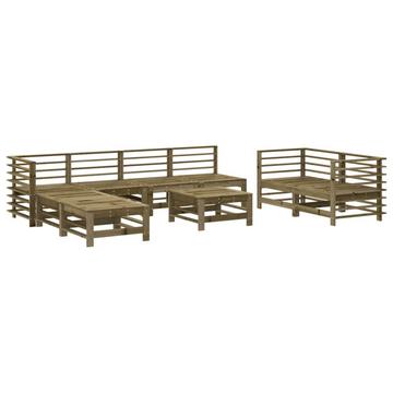 set mobili da giardino Legno di pino impregnato