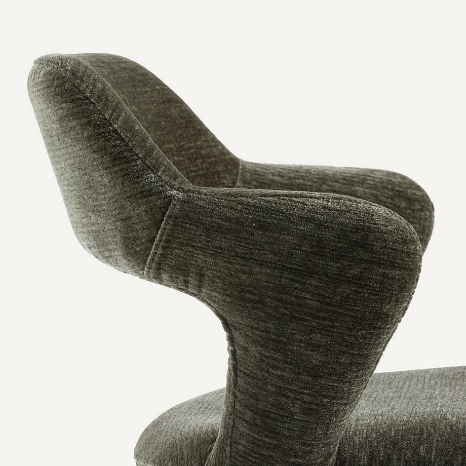 AM.PM Drehbarer Tischsessel aus Samt  