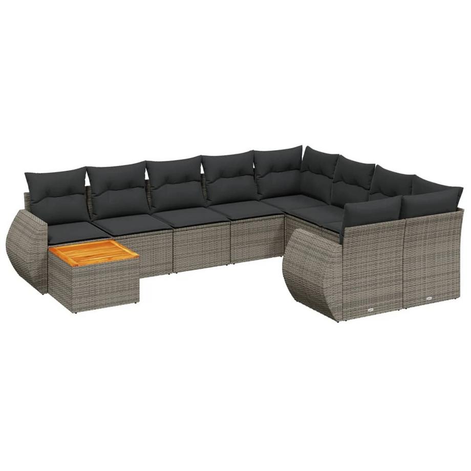 set divano da giardino Polirattan