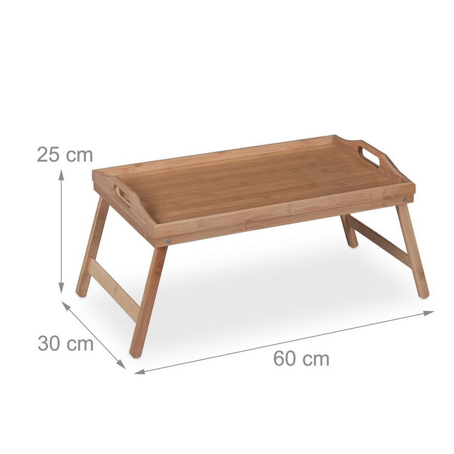 Northio  Plateau de lit pliable en bambou 